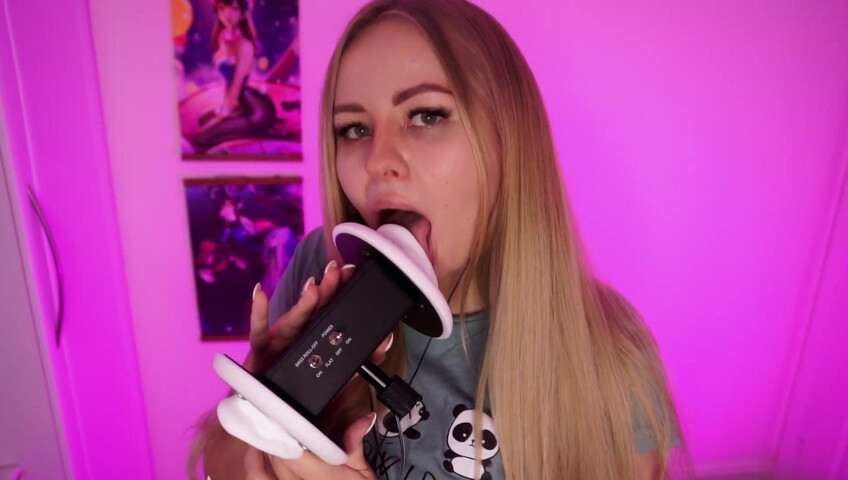 Simka ASMR - Fingers Licking 3DIO