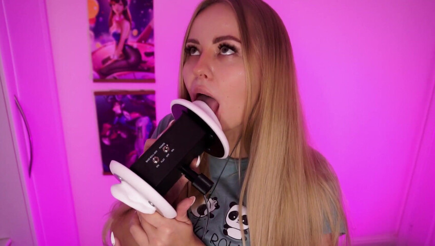 Simka ASMR - Fingers Licking 3DIO