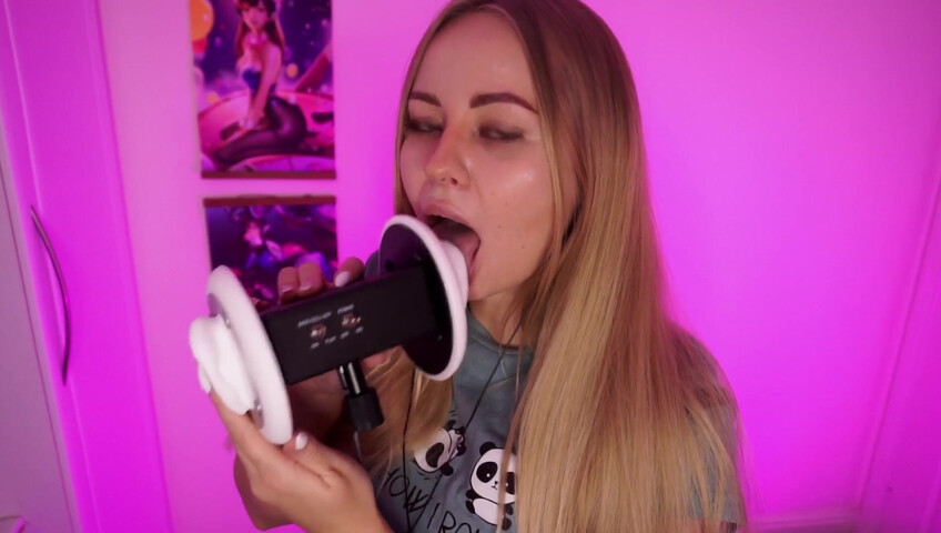 Simka ASMR - Fingers Licking 3DIO