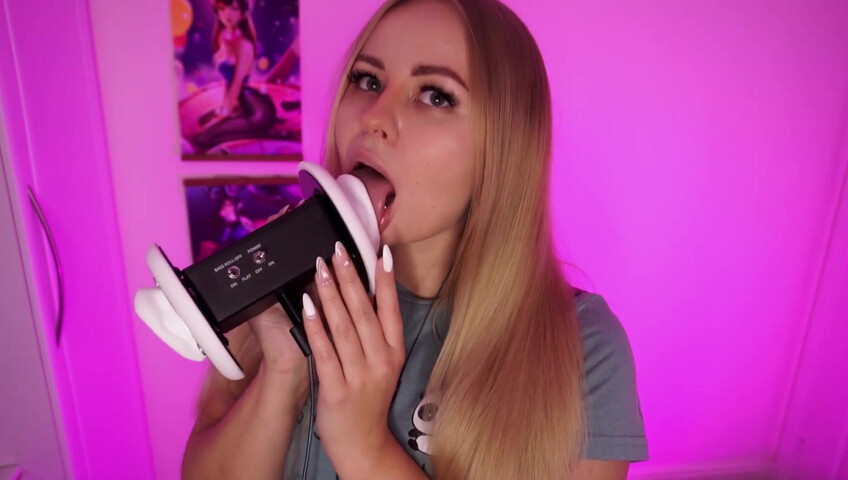 Simka ASMR - Fingers Licking 3DIO