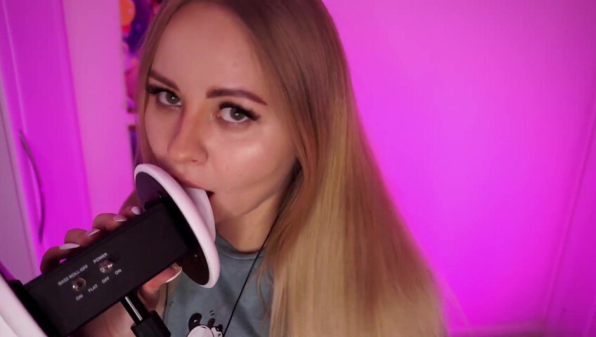 Simka ASMR - Fingers Licking 3DIO