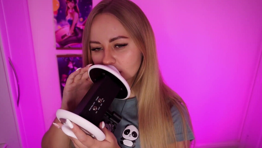 Simka ASMR - Fingers Licking 3DIO