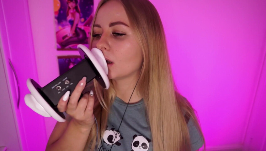 Simka ASMR - Fingers Licking 3DIO
