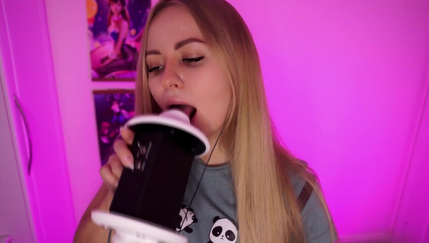 Simka ASMR - Fingers Licking 3DIO