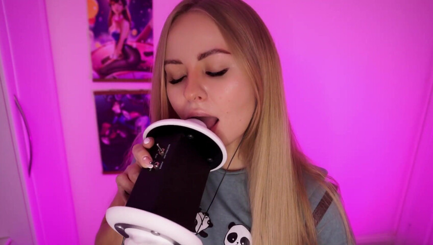 Simka ASMR - Fingers Licking 3DIO