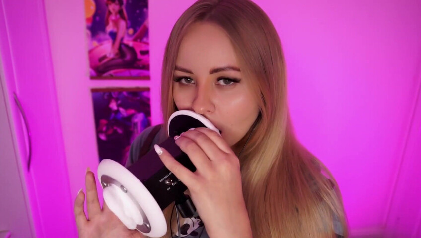 Simka ASMR - Fingers Licking 3DIO
