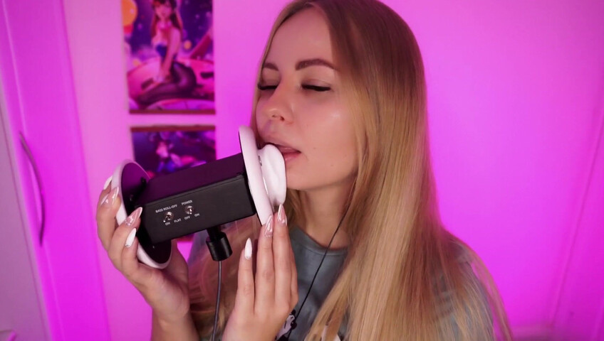 Simka ASMR - Fingers Licking 3DIO