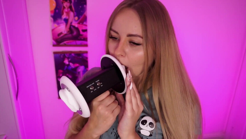 Simka ASMR - Fingers Licking 3DIO