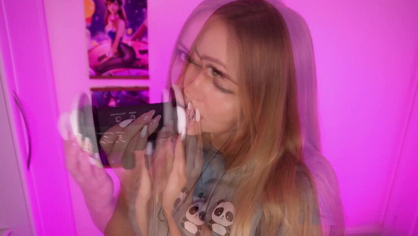 Simka ASMR - Fingers Licking 3DIO