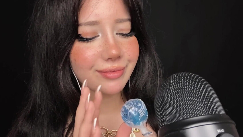 Shiny ASMR - Lollipop Sucking- Watch My Lips Work