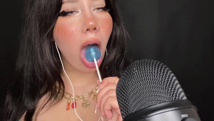 Shiny ASMR - Lollipop Sucking- Watch My Lips Work