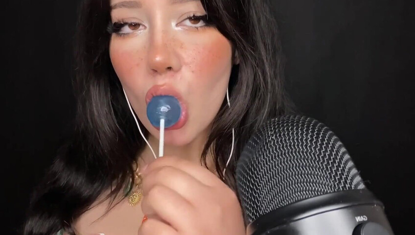 Shiny ASMR - Lollipop Sucking- Watch My Lips Work