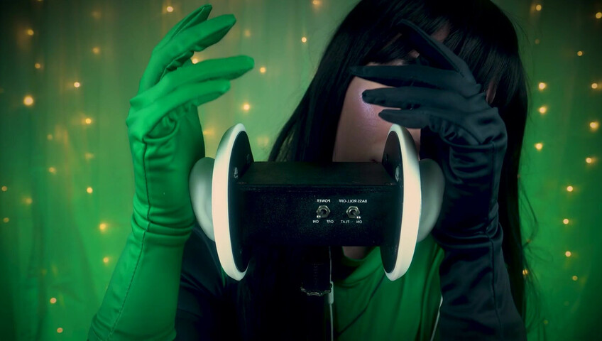 SacredXO – Shego’s Black Latex Gloves Slide Deep Into Your Ears While I Lick You