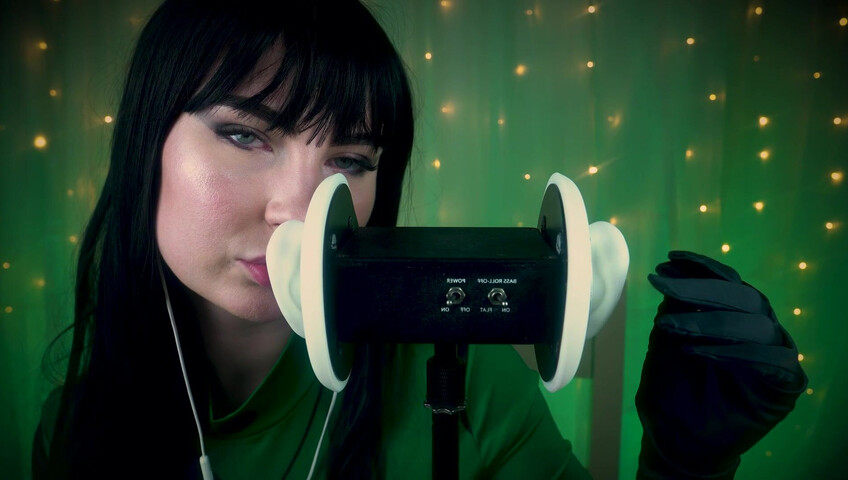 SacredXO – Shego’s Black Latex Gloves Slide Deep Into Your Ears While I Lick You