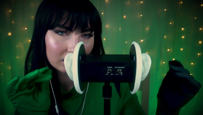 SacredXO – Shego’s Black Latex Gloves Slide Deep Into Your Ears While I Lick You