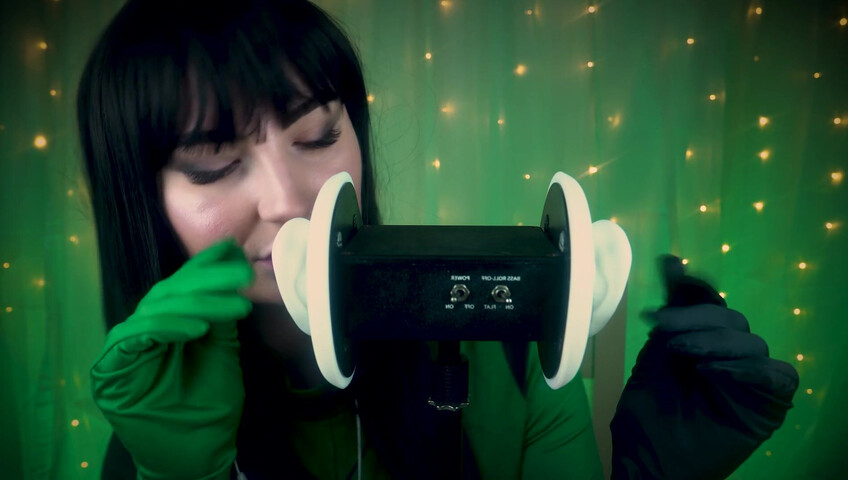 SacredXO – Shego’s Black Latex Gloves Slide Deep Into Your Ears While I Lick You