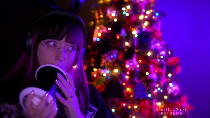 SkepticalPickle ASMR - 23 December 2025 - Soda and Ear Licking (golden tier)