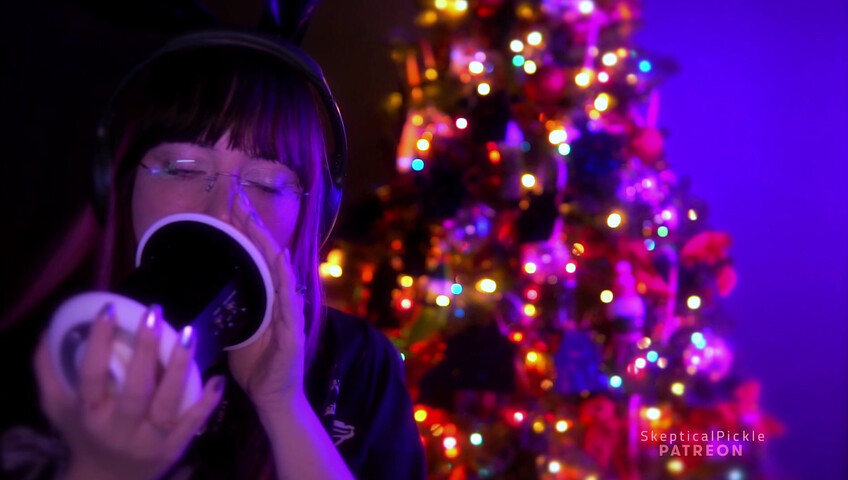 SkepticalPickle ASMR - 23 December 2025 - Soda and Ear Licking (golden tier)