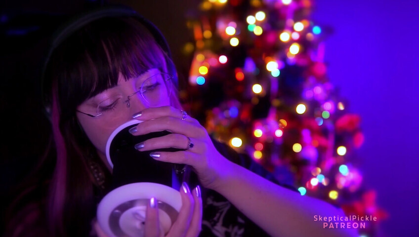 SkepticalPickle ASMR - 23 December 2025 - Soda and Ear Licking (golden tier)