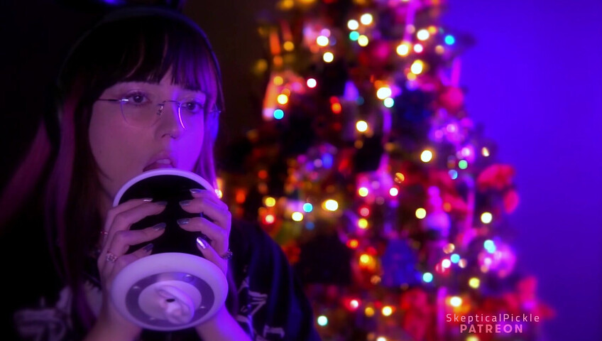 SkepticalPickle ASMR - 23 December 2025 - Soda and Ear Licking (golden tier)