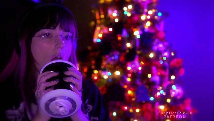 SkepticalPickle ASMR - 23 December 2025 - Soda and Ear Licking (golden tier)