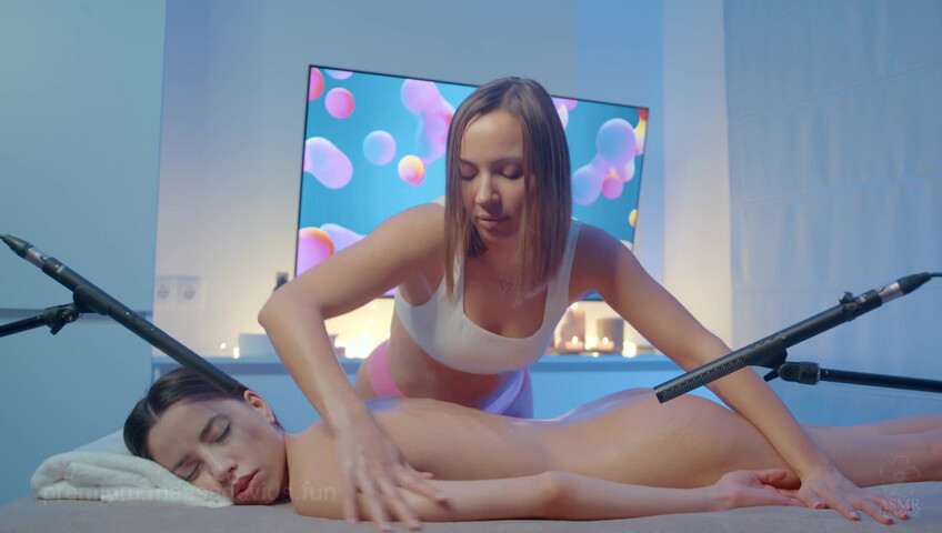 ASMR Massage - 30 November 2025 - Back NU Massage with Foam by Lina to Darina M