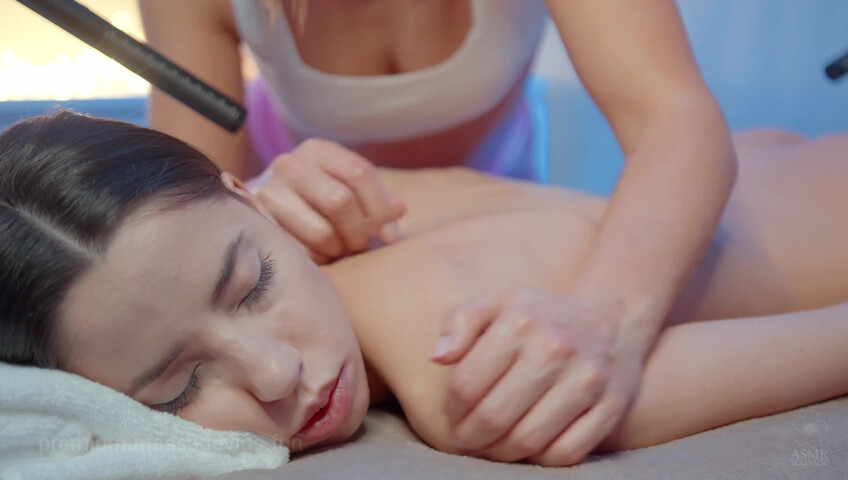 ASMR Massage - 30 November 2025 - Back NU Massage with Foam by Lina to Darina M