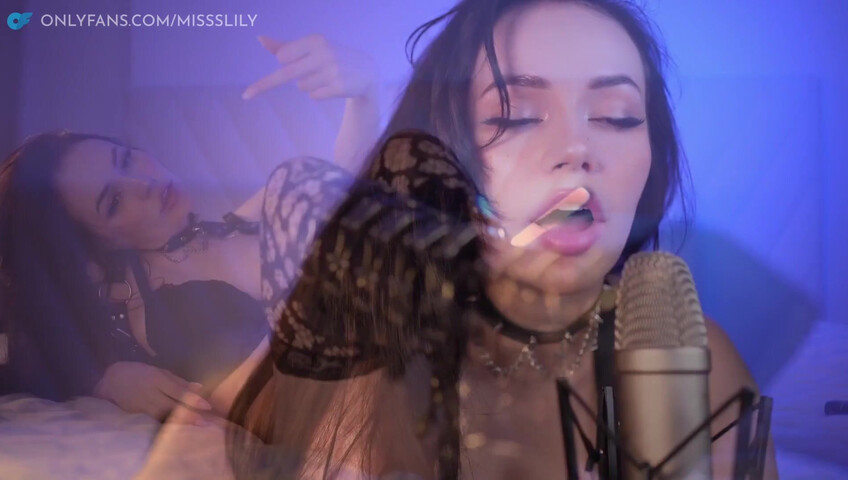 Lady Lily ASMR - Goth Girl makes you Cum - JOI, GIRLFRIEND ROLEPLAY, Mouth Sounds