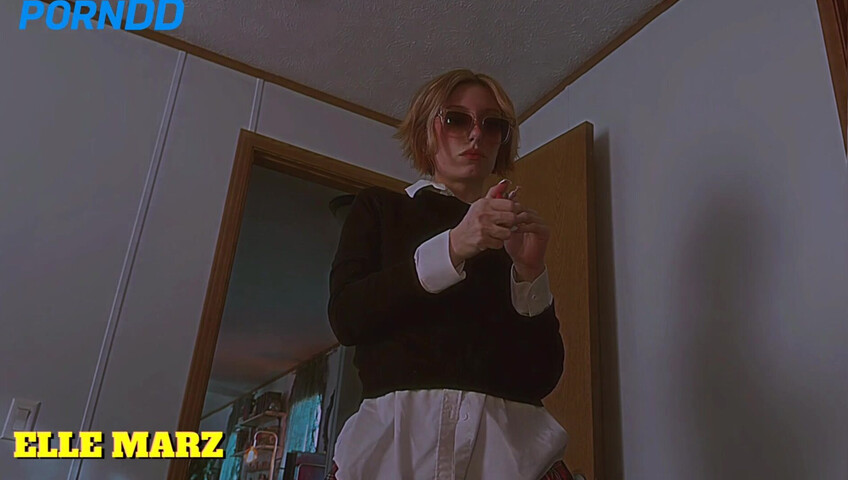 Elle Marz - Slutty School Girl Takes BJ Virginity