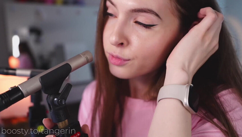 Tangerin ASMR - Ear Licking (Close Slow Standing) & Echo Effect