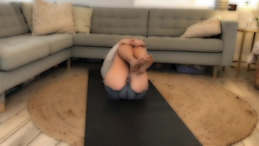 Miss Bell ASMR - Stretching Out In My Daisy Dukes - No panties