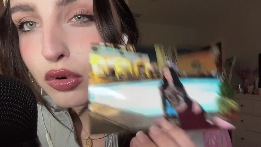 Beebee ASMR - Patreon Exclusive- Random ASMR (Mouth Sounds Tapping on Pictures)