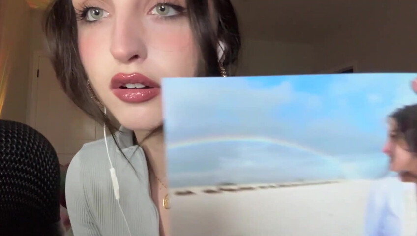 Beebee ASMR - Patreon Exclusive- Random ASMR (Mouth Sounds Tapping on Pictures)