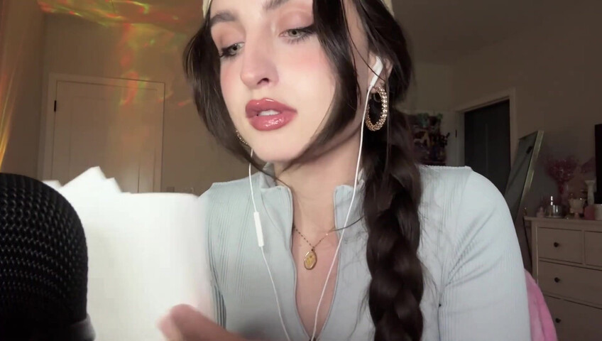 Beebee ASMR - Patreon Exclusive- Random ASMR (Mouth Sounds Tapping on Pictures)