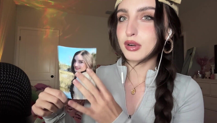 Beebee ASMR - Patreon Exclusive- Random ASMR (Mouth Sounds Tapping on Pictures)