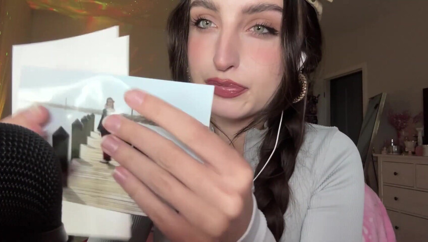 Beebee ASMR - Patreon Exclusive- Random ASMR (Mouth Sounds Tapping on Pictures)