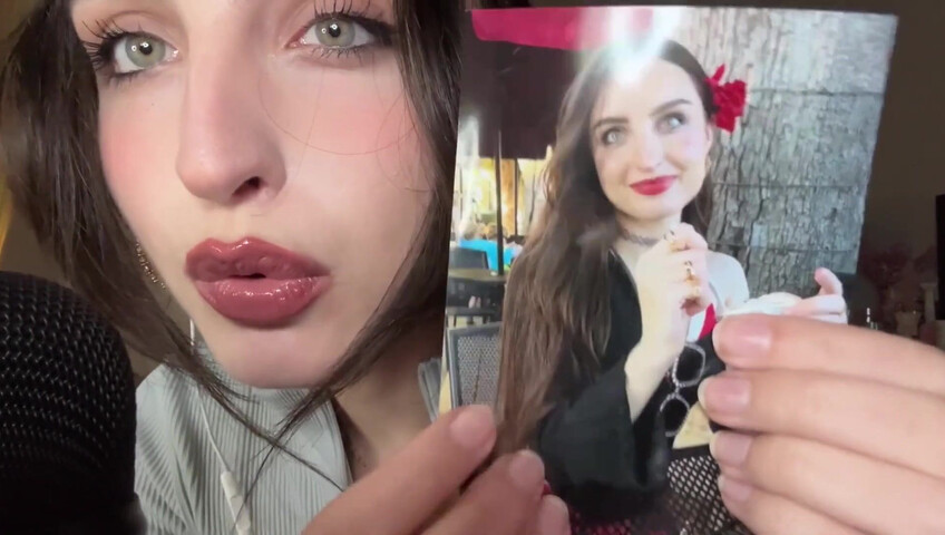 Beebee ASMR - Patreon Exclusive- Random ASMR (Mouth Sounds Tapping on Pictures)