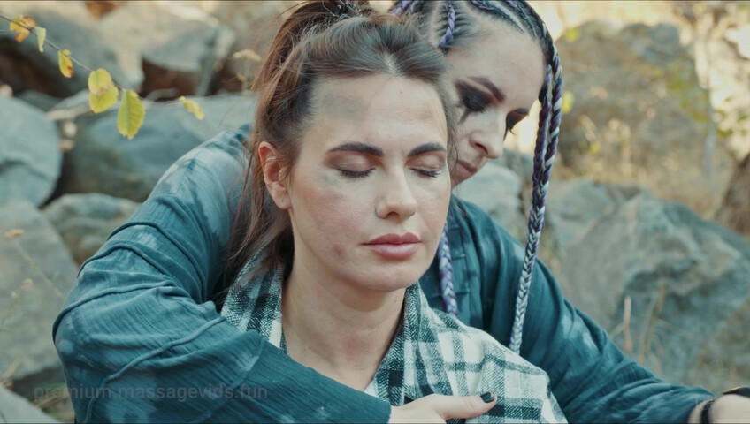 ASMR Massage - Halloween Special Massage - Anna to Sonya