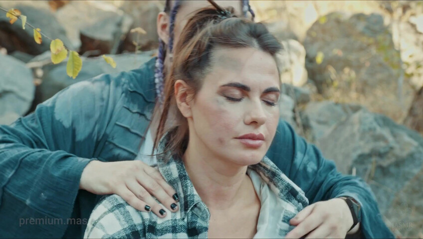 ASMR Massage - Halloween Special Massage - Anna to Sonya