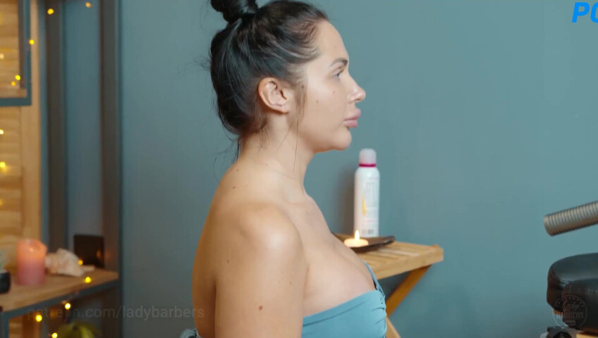 Lady Barbers ASMR - 6 Sep 2025 - Shoulders breast and back massage with foam by Olga