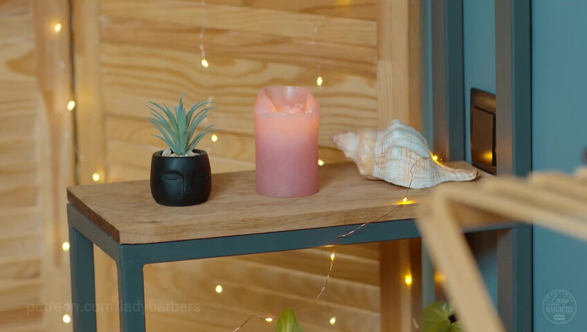 Lady Barbers ASMR - 6 Sep 2025 - Shoulders breast and back massage with foam by Olga