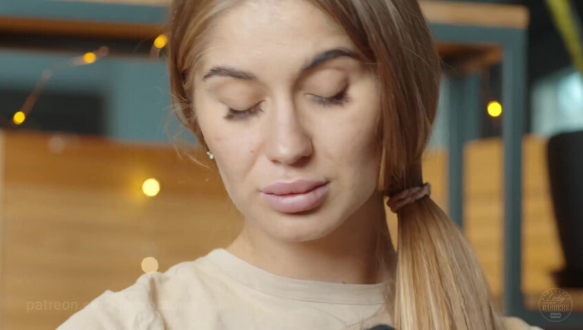 Lady Barbers ASMR - 6 Sep 2025 - Shoulders breast and back massage with foam by Olga