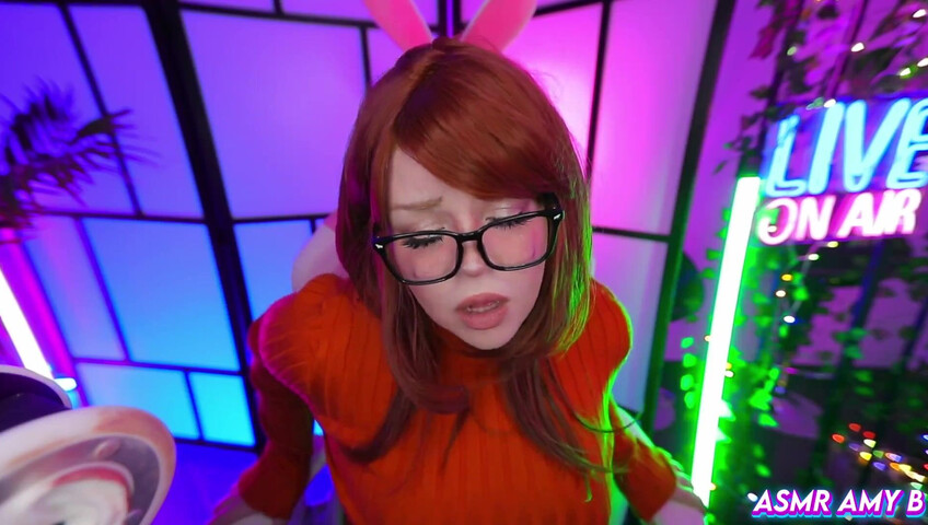 ASMR Amy B - Velma Cosplay | Huge Cock Fuck My Tittys