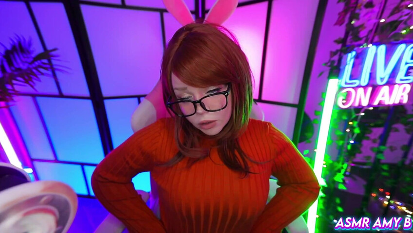 ASMR Amy B - Velma Cosplay | Huge Cock Fuck My Tittys