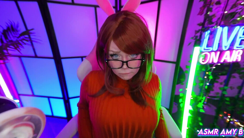 ASMR Amy B - Velma Cosplay | Huge Cock Fuck My Tittys