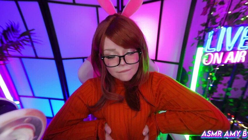 ASMR Amy B - Velma Cosplay | Huge Cock Fuck My Tittys