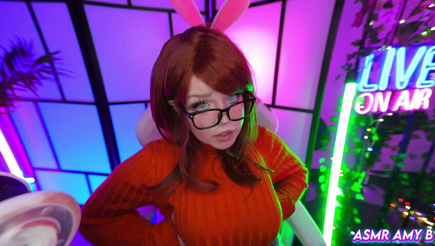 ASMR Amy B - Velma Cosplay | Huge Cock Fuck My Tittys