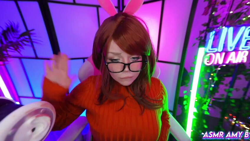 ASMR Amy B - Velma Cosplay | Huge Cock Fuck My Tittys
