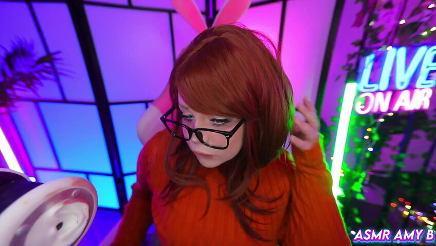 ASMR Amy B - Velma Cosplay | Huge Cock Fuck My Tittys