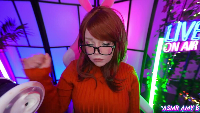 ASMR Amy B - Velma Cosplay | Huge Cock Fuck My Tittys